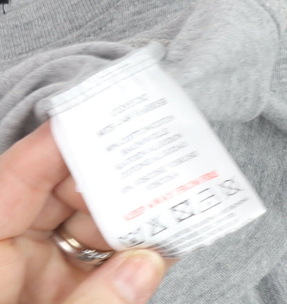 Brave Soul Men's Grey Short Sleeve Crew Neck Cotton Blend T-Shirt Size L