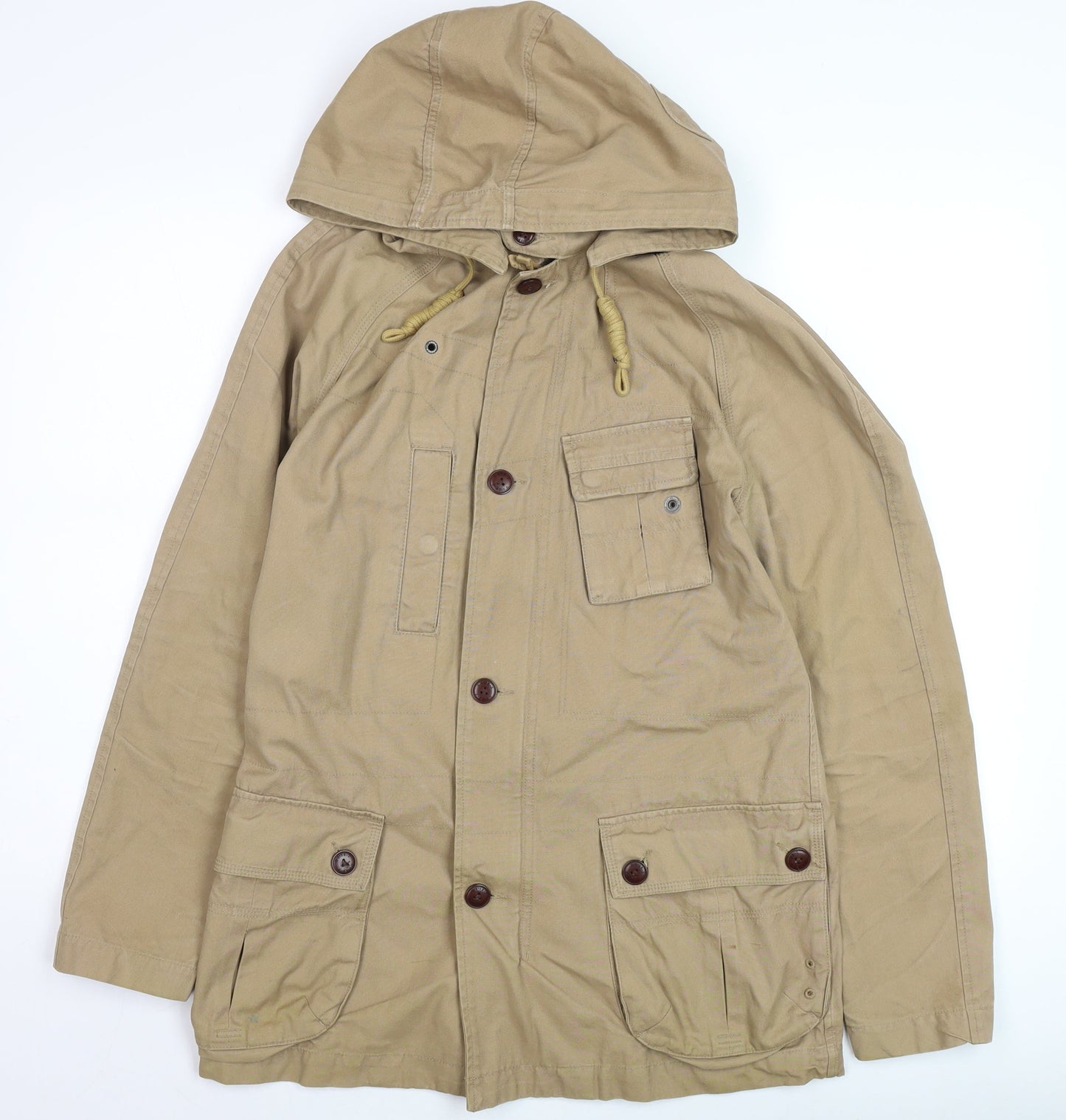 Mens UK Size S NEXT Beige Parka Coat