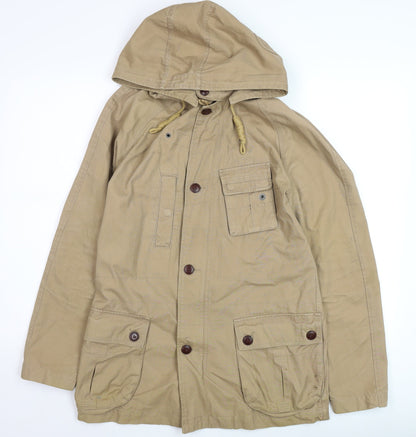 Mens UK Size S NEXT Beige Parka Coat