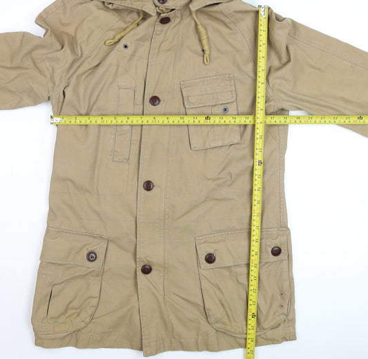 Mens UK Size S NEXT Beige Parka Coat