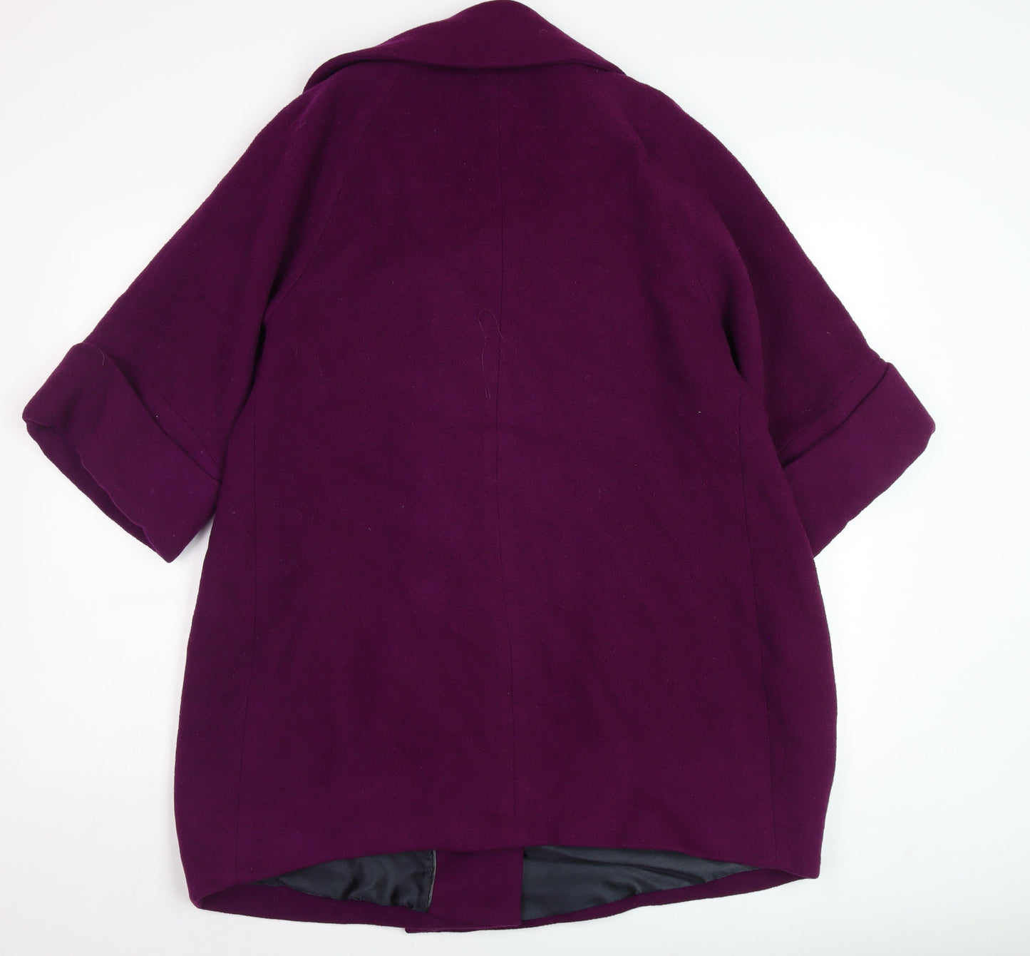 Womens UK Size 14 Marks and Spencer Purple Overcoat
