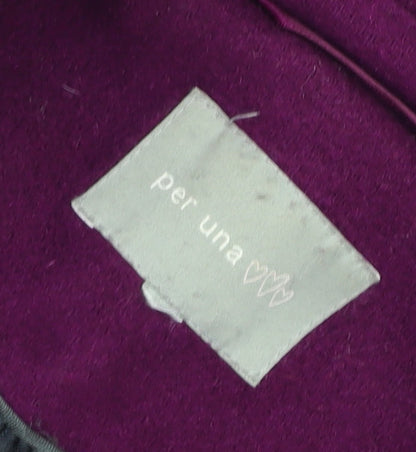 Womens UK Size 14 Marks and Spencer Purple Overcoat