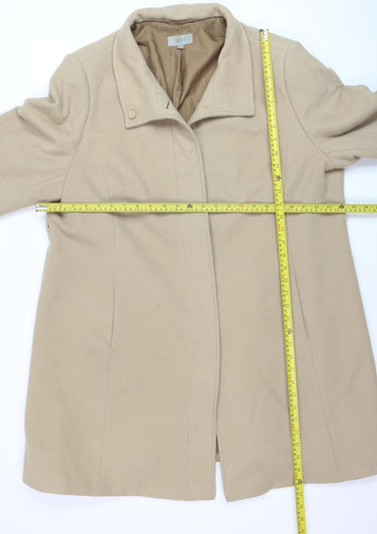 Womens UK Size 22 Marks and Spencer Beige Overcoat
