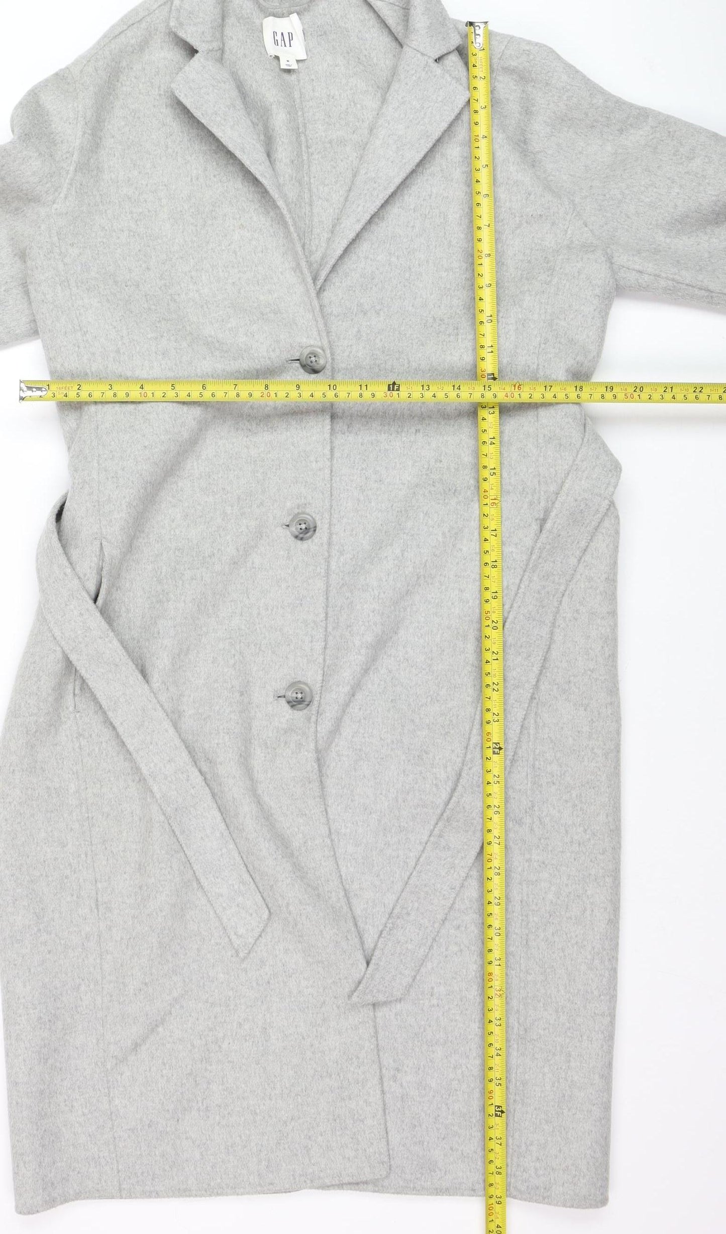 Womens UK Size M Gap Grey Overcoat