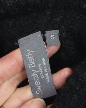 Womens UK Size S Sweaty Betty Black Pullover Jumper