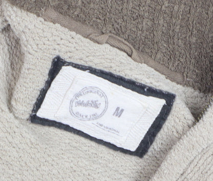 Wolsey Men's Beige 1/2 Zip High Neck Knit Jumper Size M