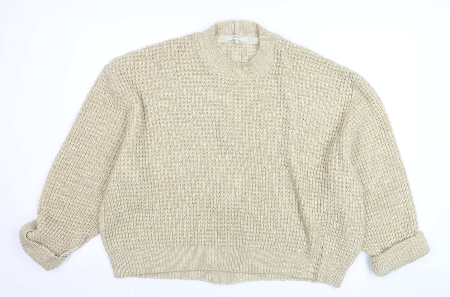 Womens UK Size 12 NEXT Beige Pullover Jumper