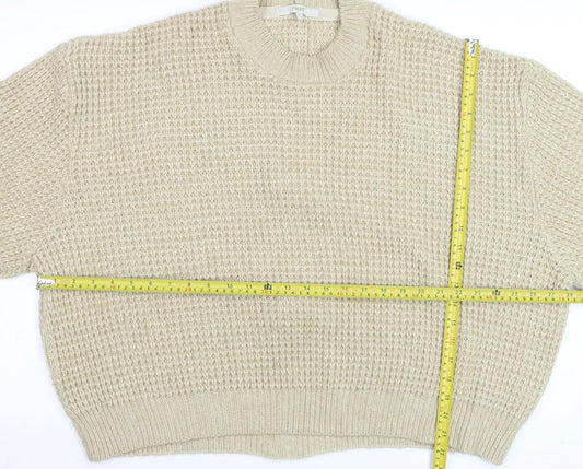 Womens UK Size 12 NEXT Beige Pullover Jumper