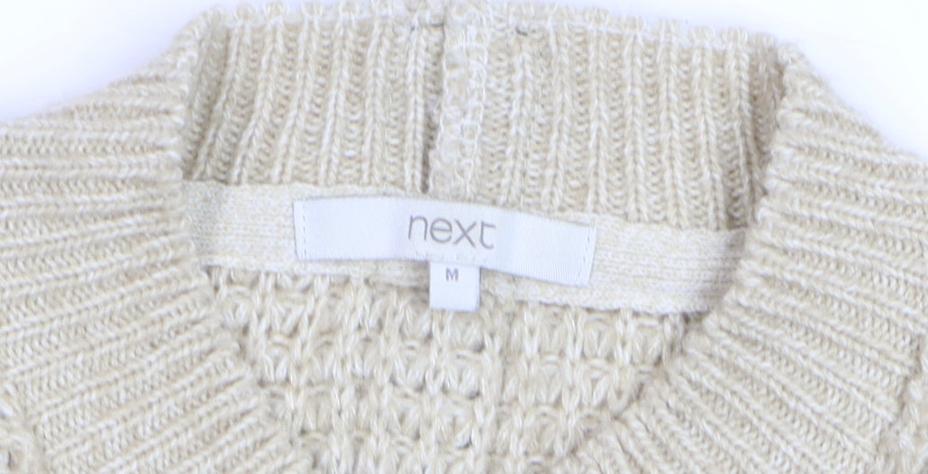 Womens UK Size 12 NEXT Beige Pullover Jumper
