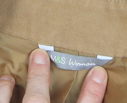 Womens UK Size 20 Marks and Spencer Beige Pea Coat