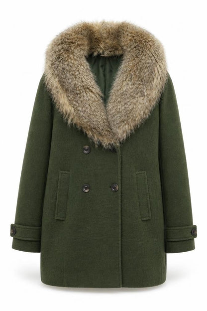 Womens UK Size M Kimchi Blue Green Pea Coat