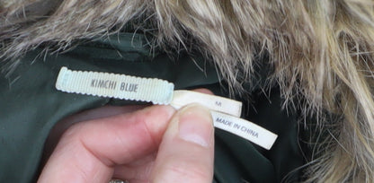 Womens UK Size M Kimchi Blue Green Pea Coat