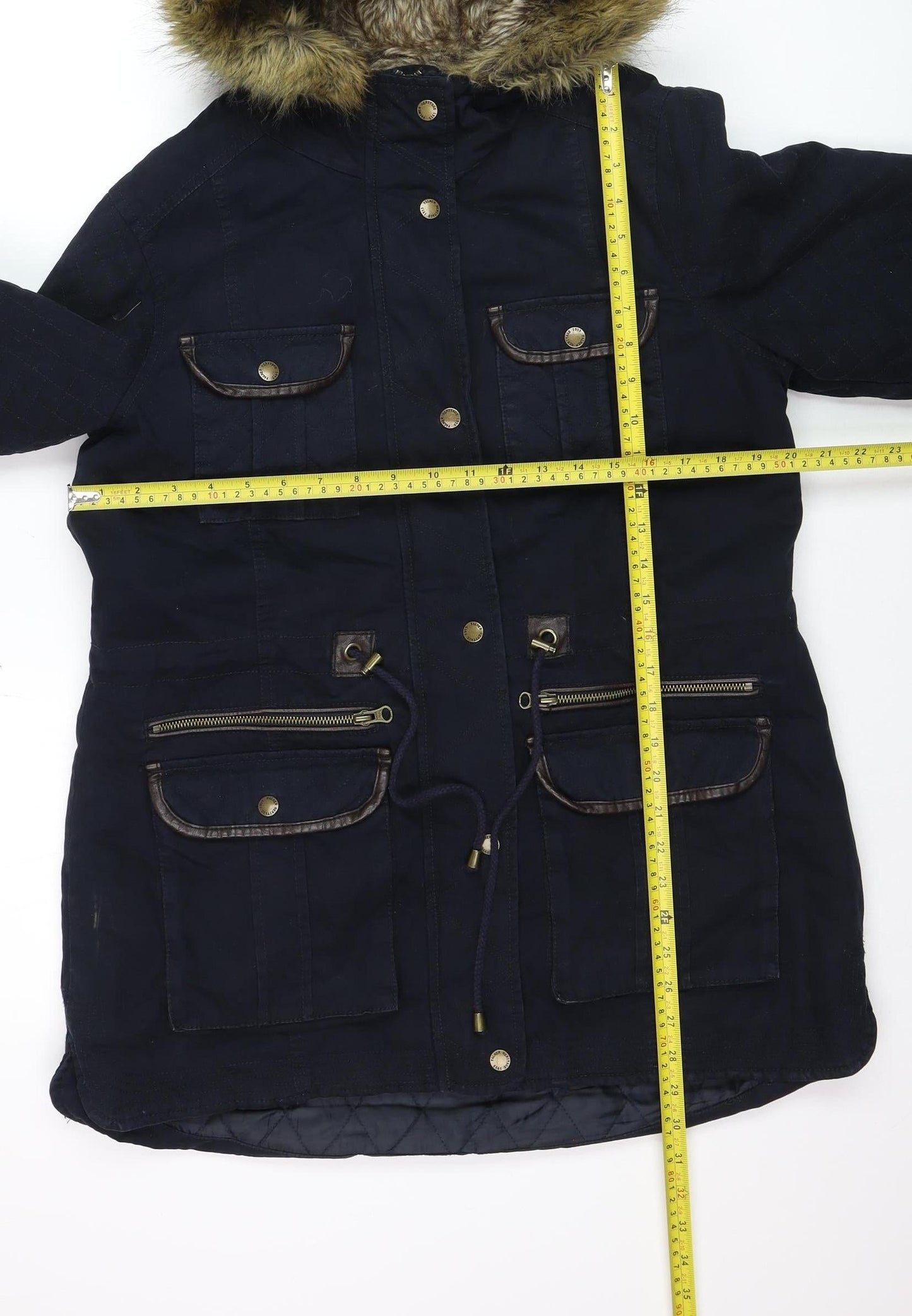 Womens UK Size 12 Falmer Heritage Blue Parka Coat