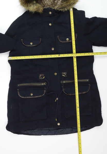 Womens UK Size 12 Falmer Heritage Blue Parka Coat