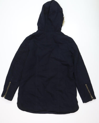 Womens UK Size 12 Falmer Heritage Blue Parka Coat
