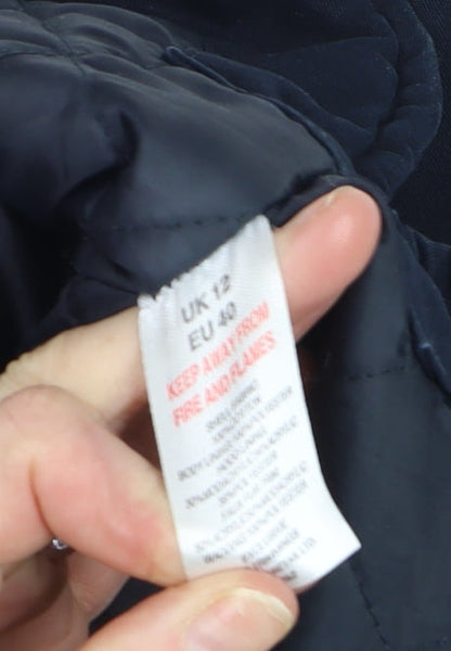 Womens UK Size 12 Falmer Heritage Blue Parka Coat