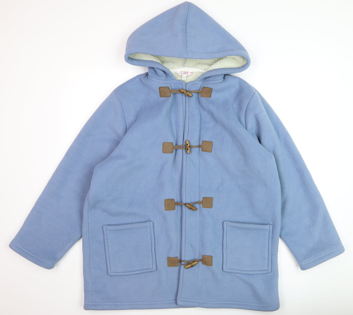 Womens UK Size 16 Plus Julipa Blue Duffle Coat