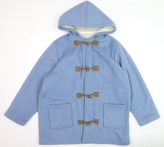 Womens UK Size 16 Plus Julipa Blue Duffle Coat