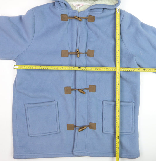 Womens UK Size 16 Plus Julipa Blue Duffle Coat