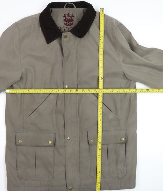 Skopes Men's Green Coniston Field Jacket M Mid-Length Polyester Twill