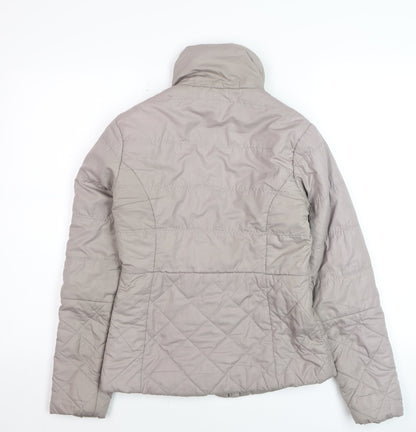 Top Secret Women Beige Quilted Puffer Jacket Size 6