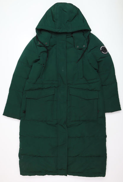 Womens UK Size 14 Superdry Green Puffer Jacket