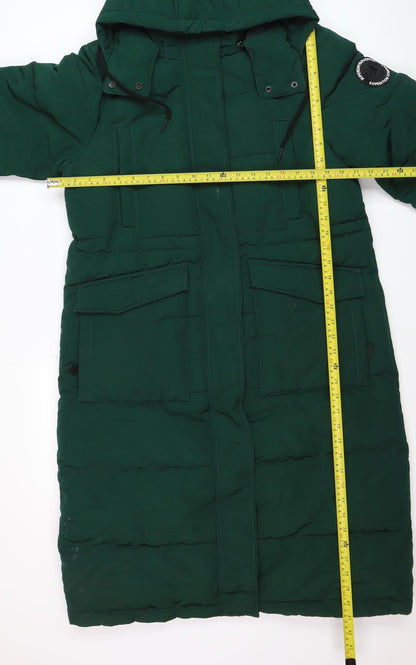 Womens UK Size 14 Superdry Green Puffer Jacket