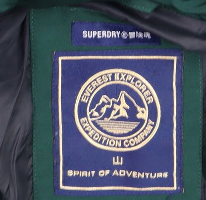 Womens UK Size 14 Superdry Green Puffer Jacket
