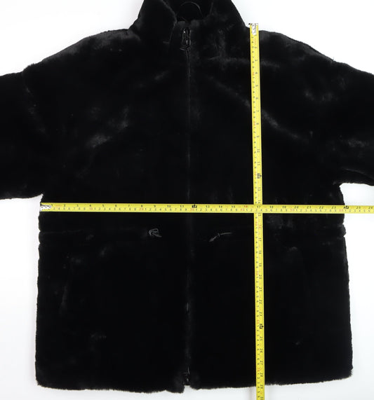 Womens UK Size L Zara Black Puffer Jacket