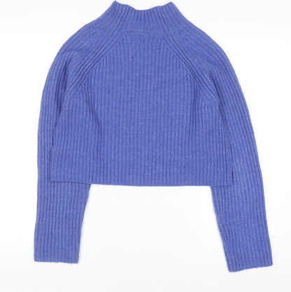 Womens UK Size S Monki Blue Pullover Jumper