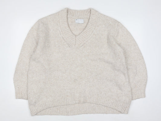 Womens UK Size S ASOS DESIGN Beige Pullover Jumper