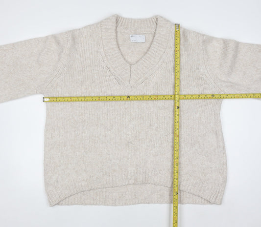 Womens UK Size S ASOS DESIGN Beige Pullover Jumper
