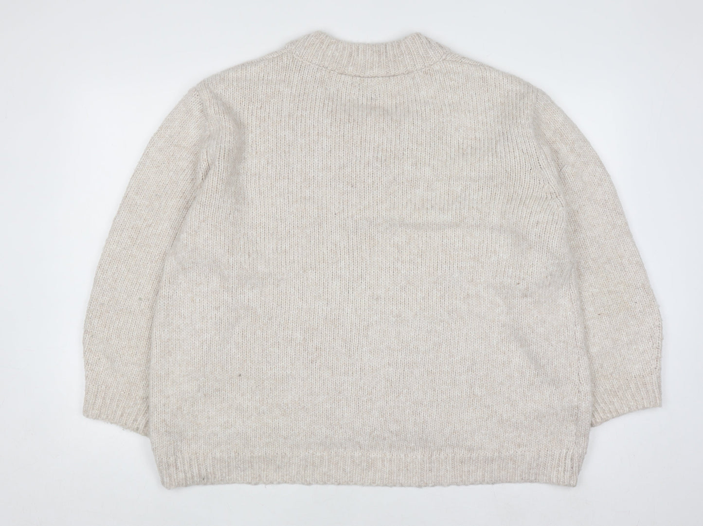 Womens UK Size S ASOS DESIGN Beige Pullover Jumper