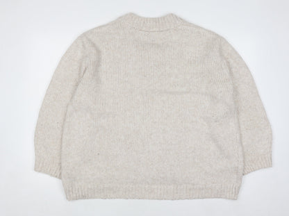 Womens UK Size S ASOS DESIGN Beige Pullover Jumper