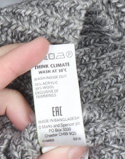 Womens UK Size S Marks and Spencer Grey Pullover Jumper