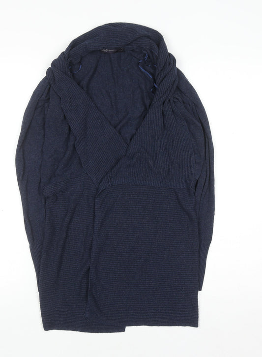Womens UK Size S Marks and Spencer Blue Cardigan Jumper