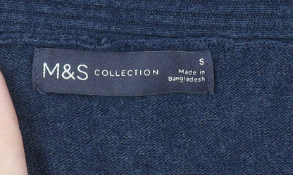 Womens UK Size S Marks and Spencer Blue Cardigan Jumper