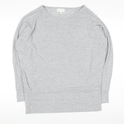 Womens UK Size M Apricot Grey Pullover Jumper