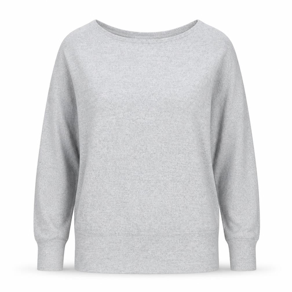 Womens UK Size M Apricot Grey Pullover Jumper