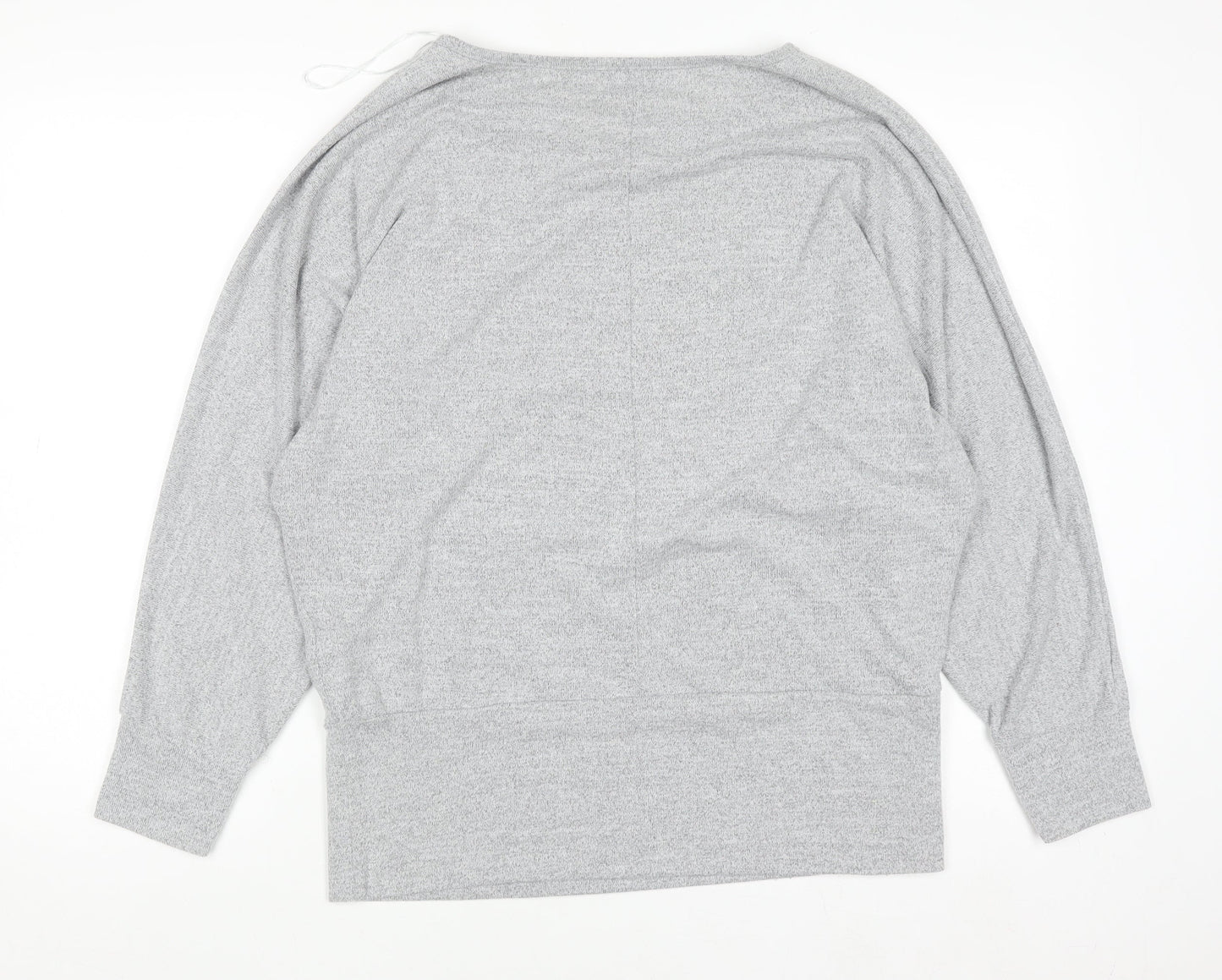 Womens UK Size M Apricot Grey Pullover Jumper