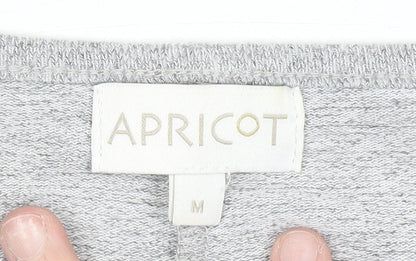 Womens UK Size M Apricot Grey Pullover Jumper