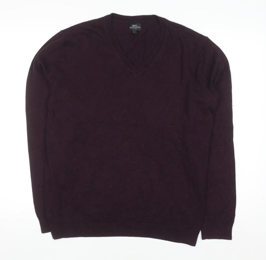 Mens UK Size L NEXT Purple Pullover Jumper