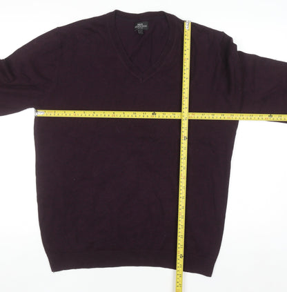 Mens UK Size L NEXT Purple Pullover Jumper
