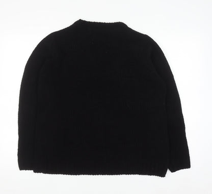 Ridge & Co Womens Black Knit Pullover Jumper Size 10