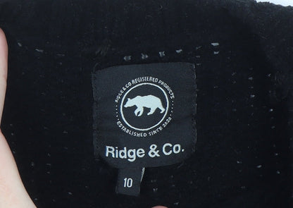Ridge & Co Womens Black Knit Pullover Jumper Size 10