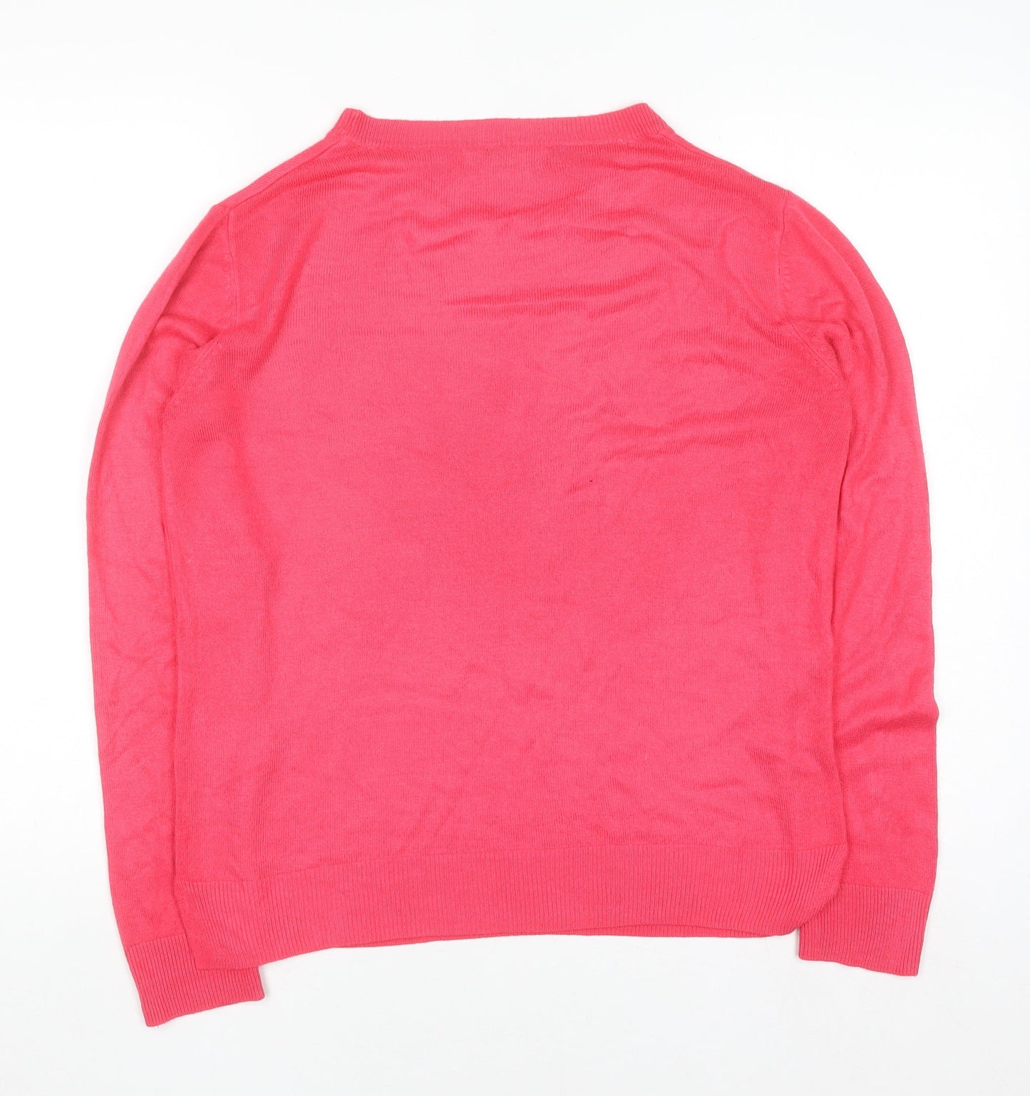 Womens UK Size 12 Marks and Spencer Pink Pullover Jumper