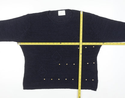 Womens UK Size S Nightingales LTD Blue Pullover Jumper