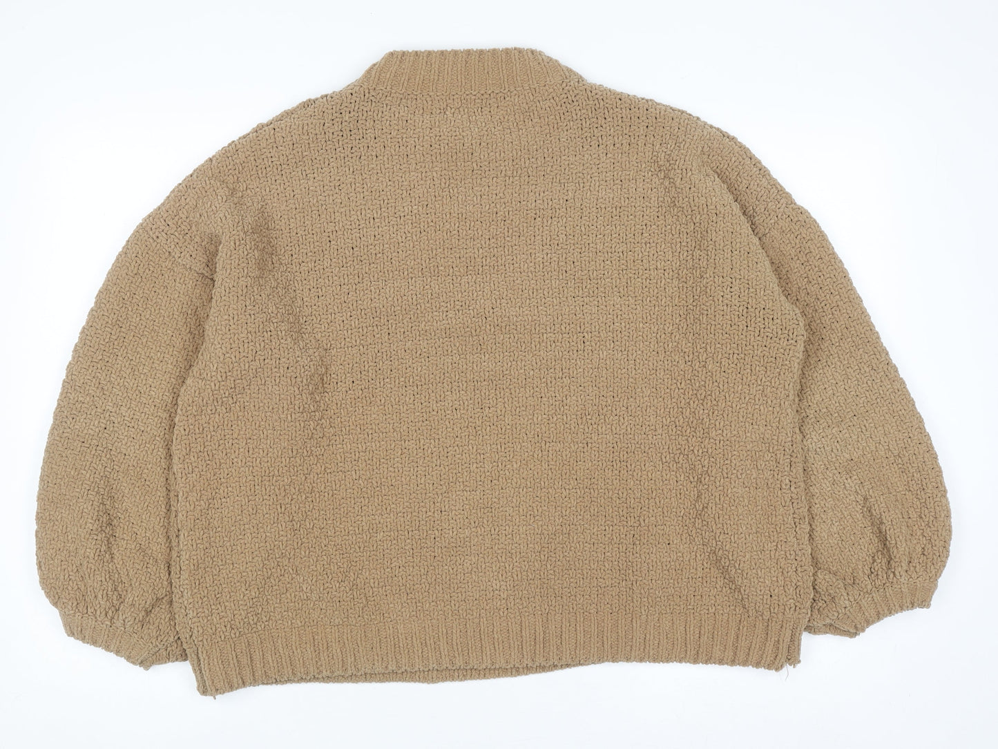 Womens UK Size L Stradivarius Beige Pullover Jumper