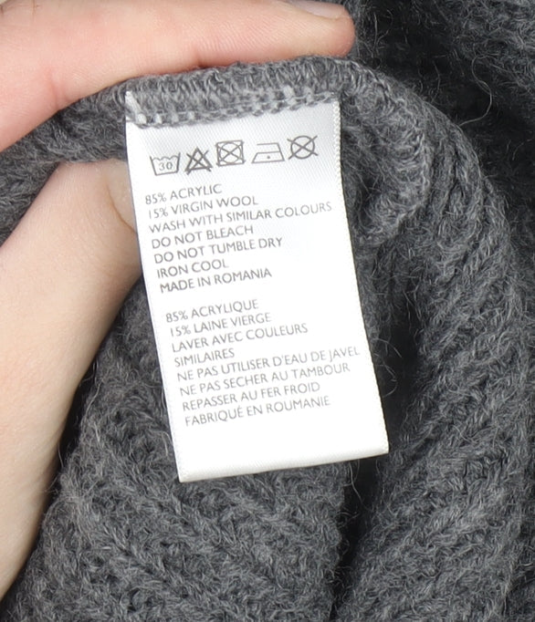 Womens UK Size XS Light Before Dark Grey Pullover Jumper