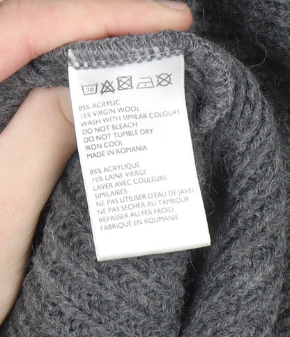 Womens UK Size XS Light Before Dark Grey Pullover Jumper